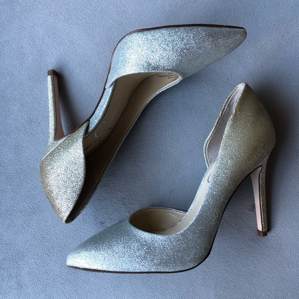 Jessica Simpson ~ Paryn ~ Ombre Silver Gold ~ Women’s Size 5.5